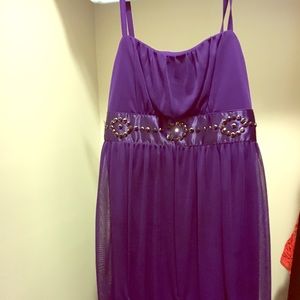 Purple party dress